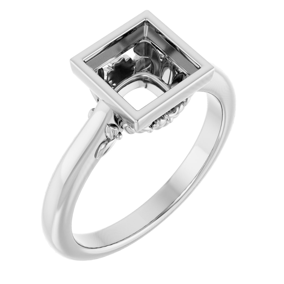 Bezel-Set Engagement Ring