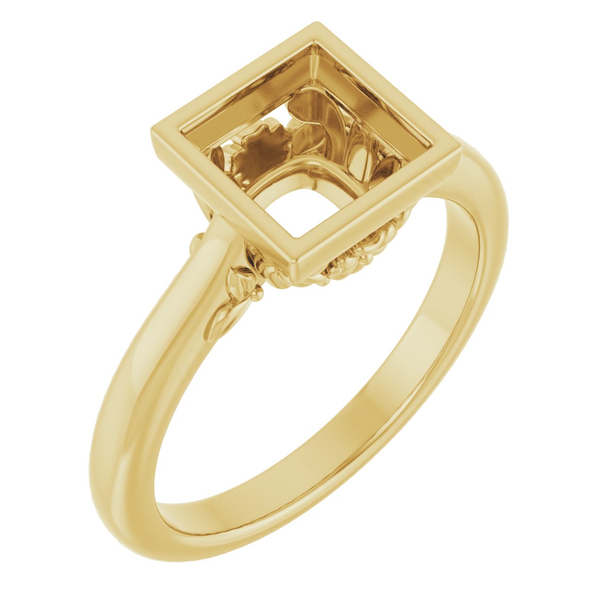 Bezel-Set Engagement Ring