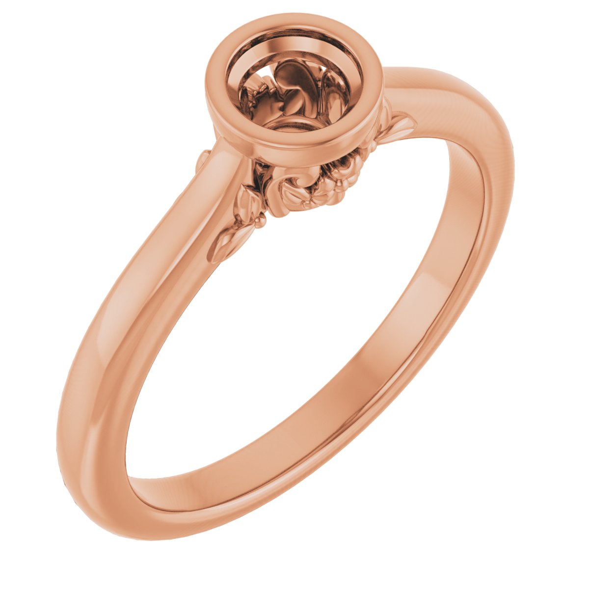 Bezel-Set Engagement Ring