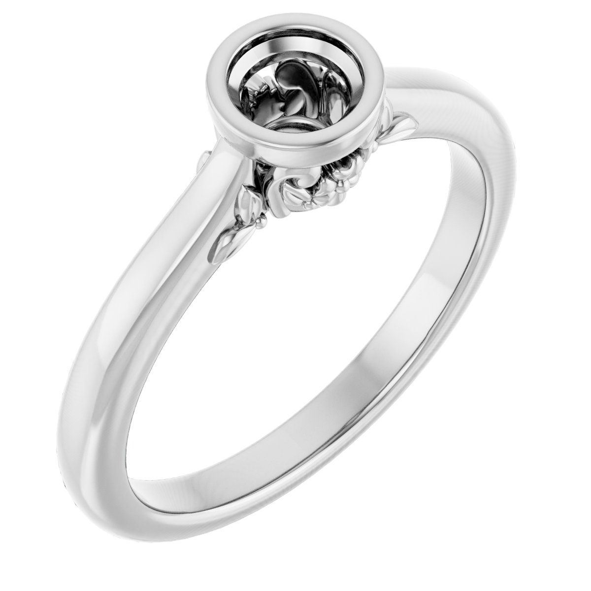 Bezel-Set Engagement Ring