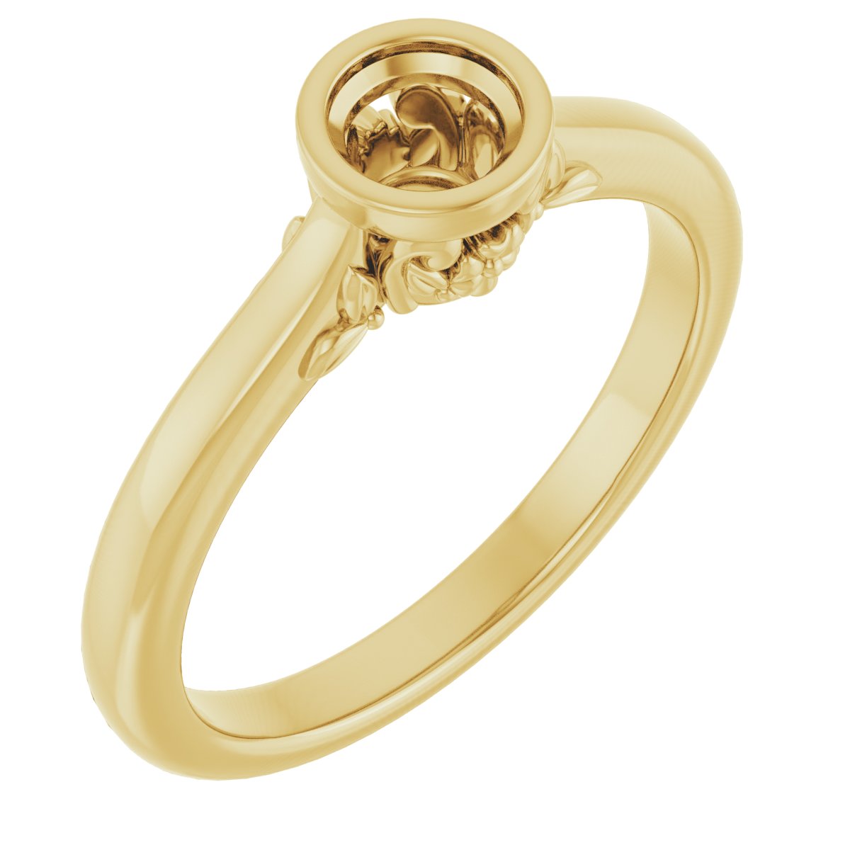 Bezel-Set Engagement Ring