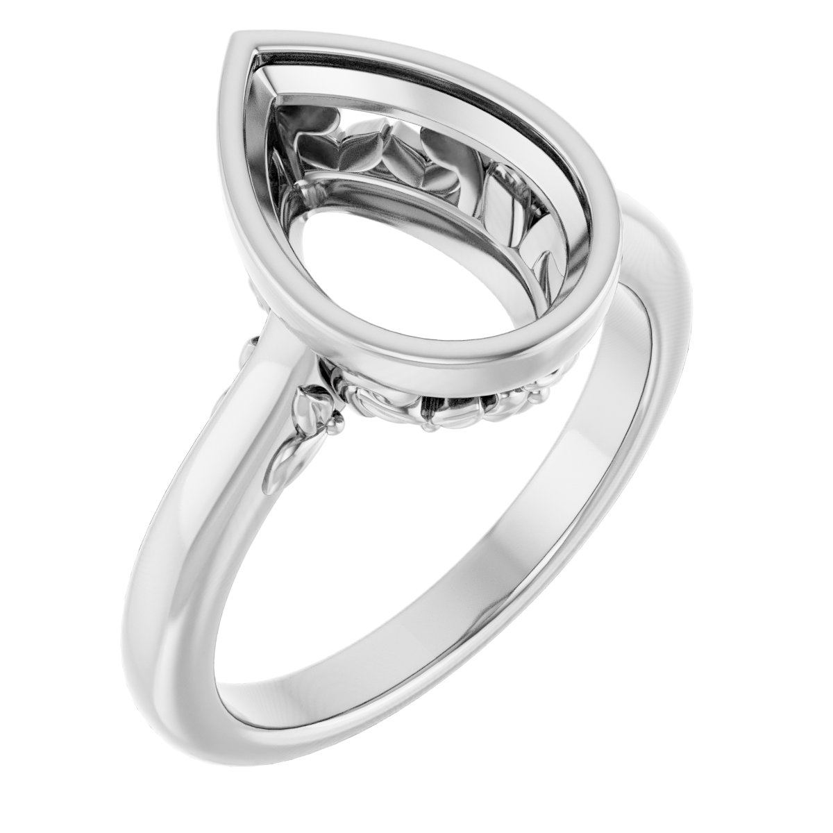 Bezel-Set Engagement Ring