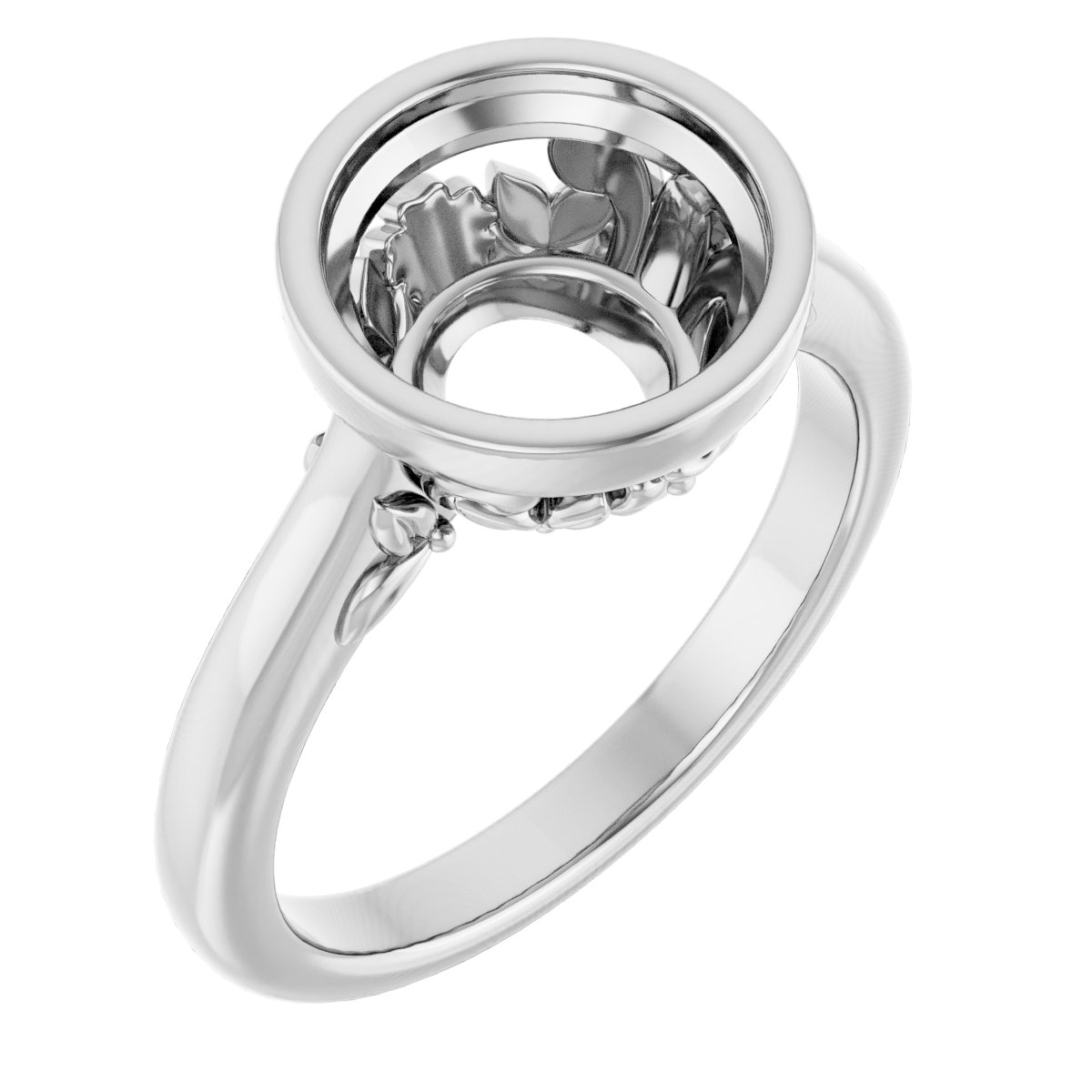 Bezel-Set Engagement Ring