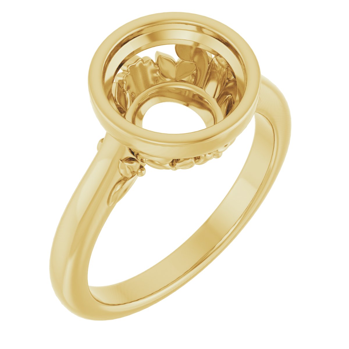 Bezel-Set Engagement Ring