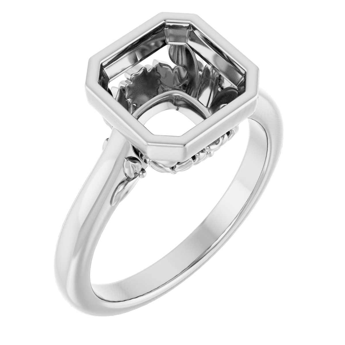 Bezel-Set Engagement Ring