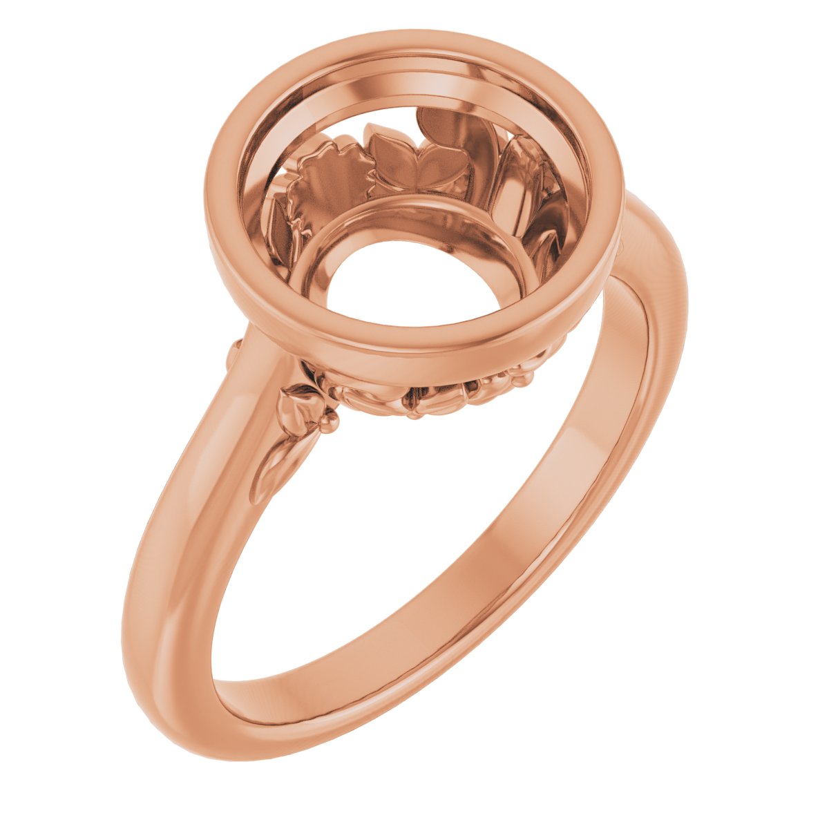 Bezel-Set Engagement Ring