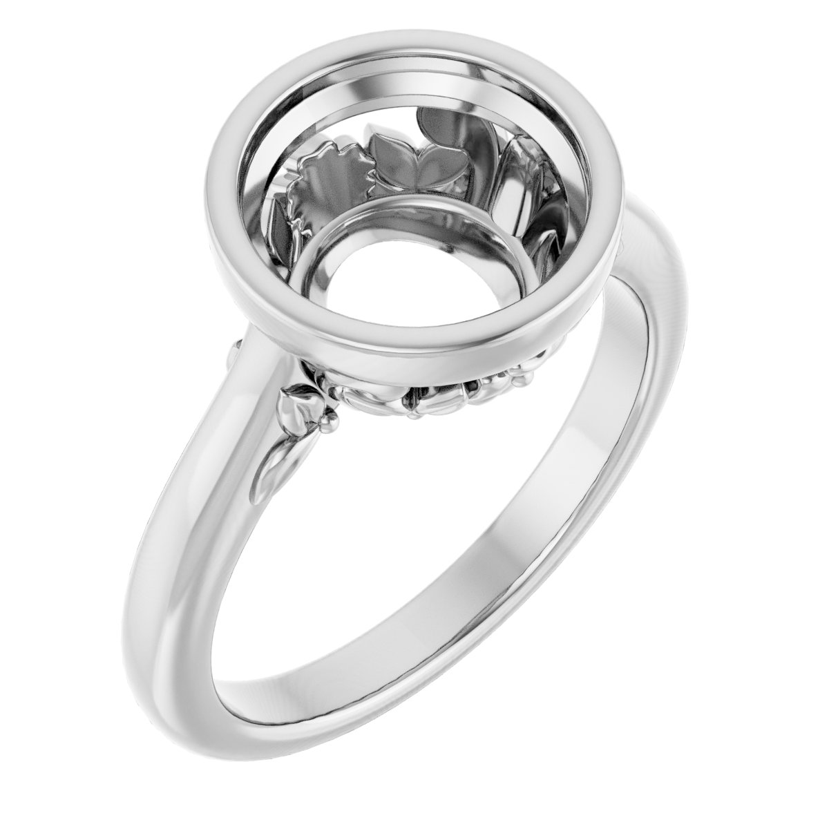 Bezel-Set Engagement Ring