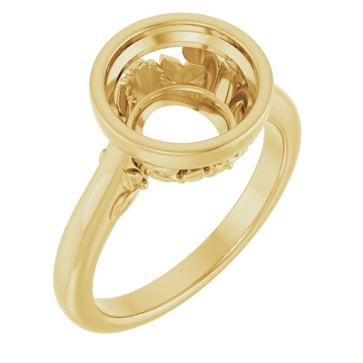 Bezel-Set Engagement Ring