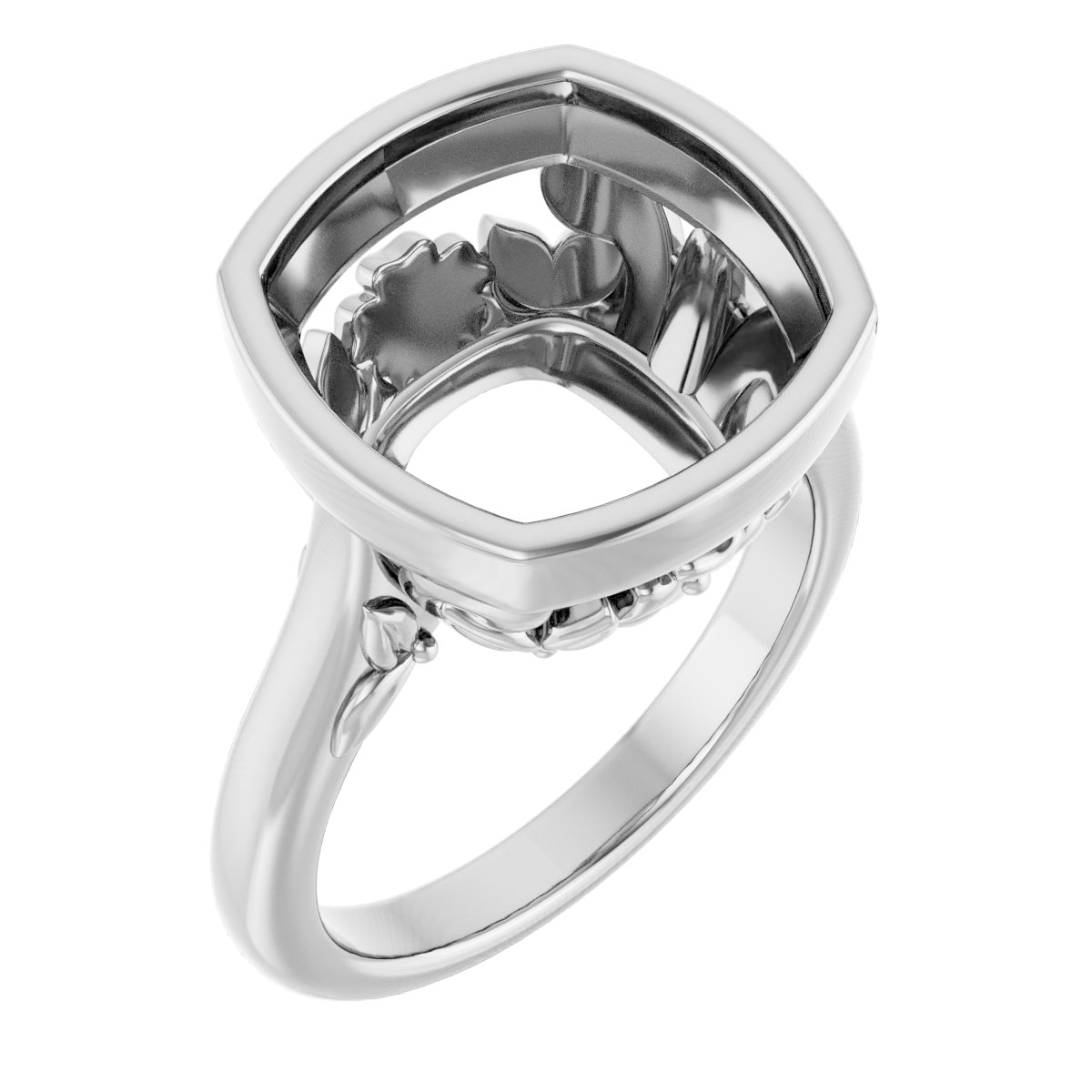 Bezel-Set Engagement Ring