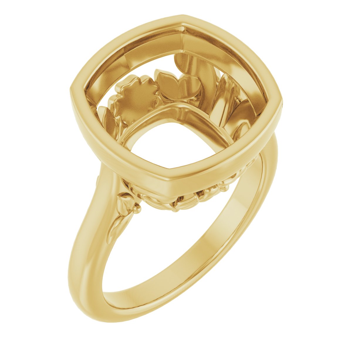 Bezel-Set Engagement Ring