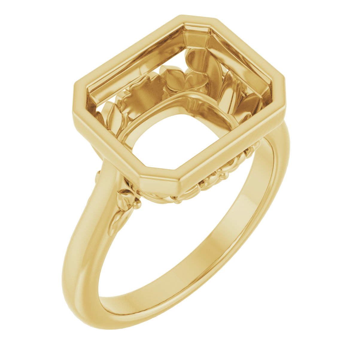 Bezel-Set Engagement Ring