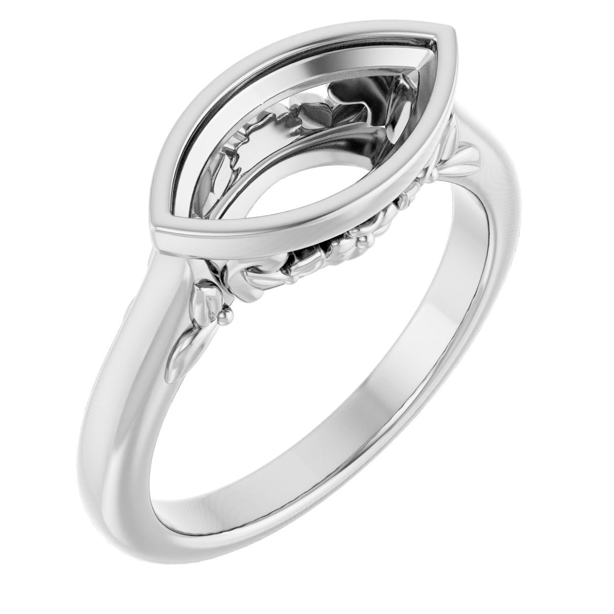 Bezel-Set Engagement Ring