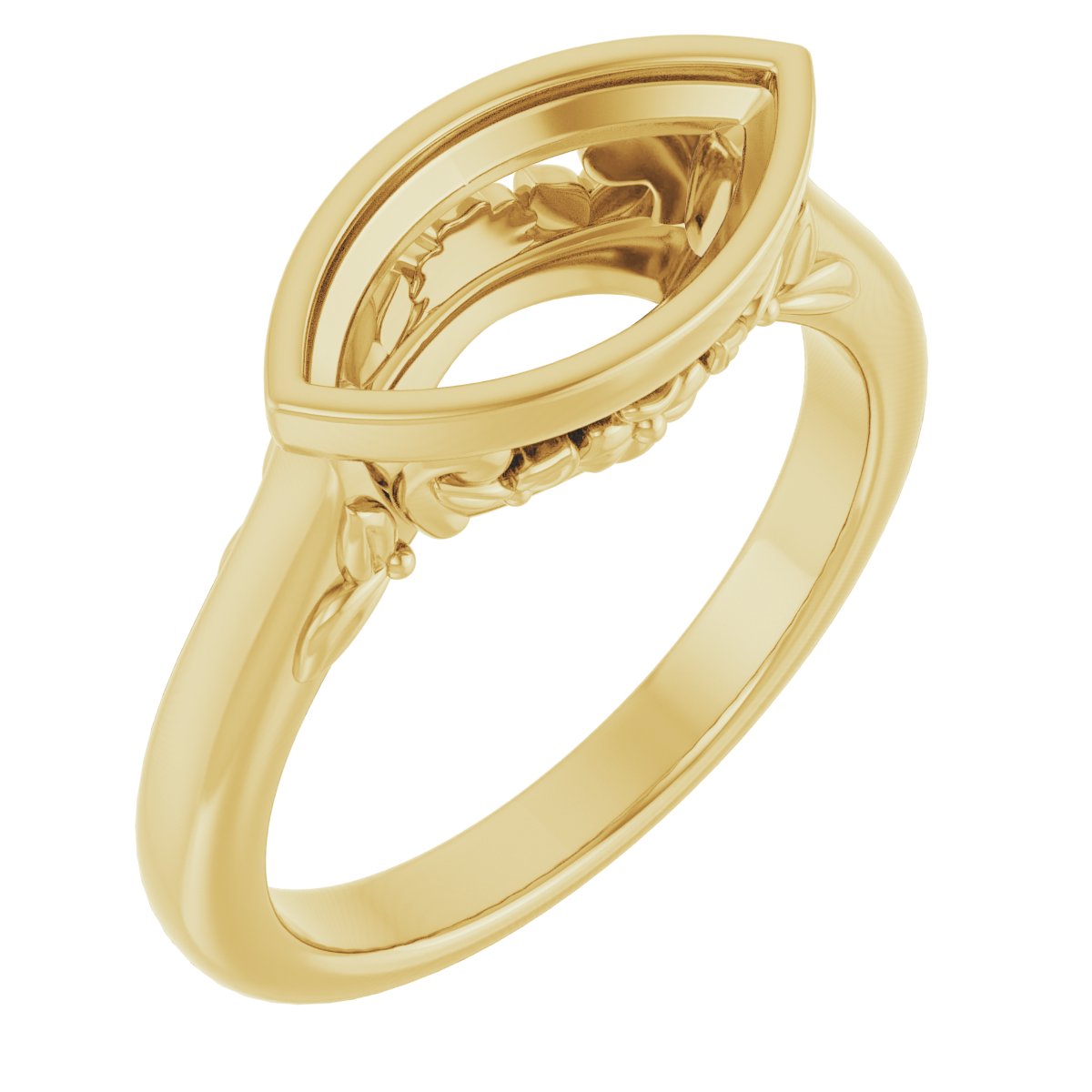 Bezel-Set Engagement Ring