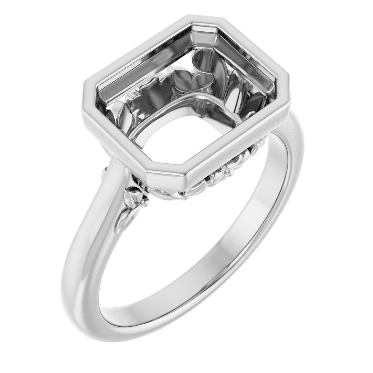 Bezel-Set Engagement Ring