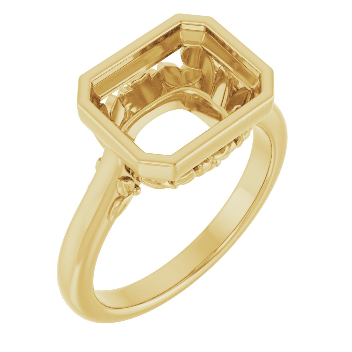 Bezel-Set Engagement Ring