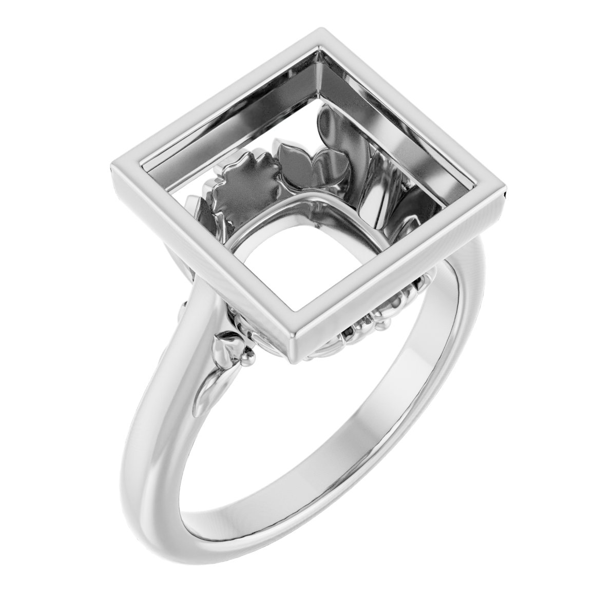 Bezel-Set Engagement Ring