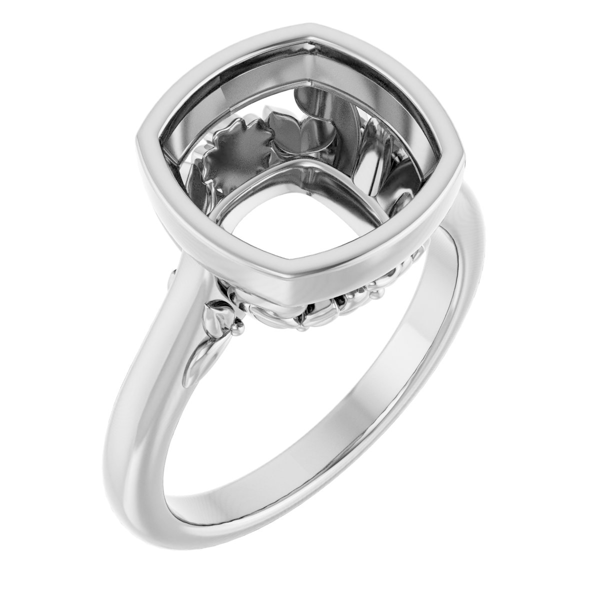 Bezel-Set Engagement Ring
