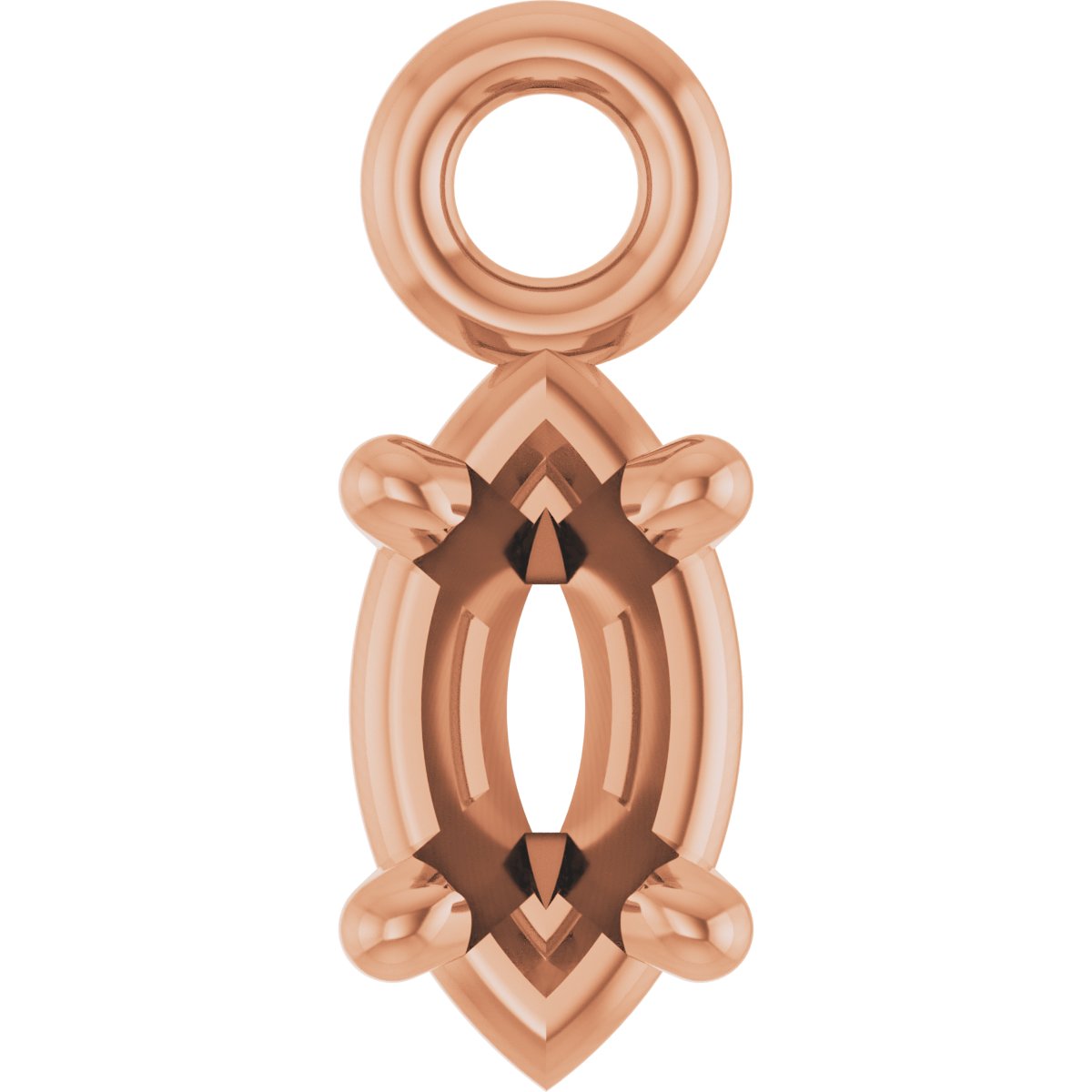 Round 4-Prong Basket Dangle