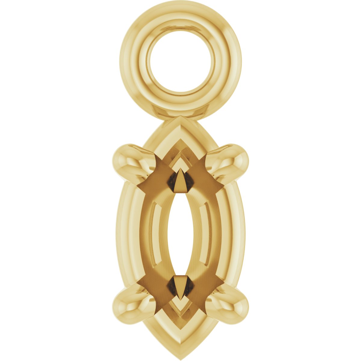 Round 4-Prong Basket Dangle