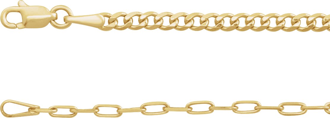 Stuller 1 mm Solid Diamond-Cut Cable Chain CH123:60019:P, Henry B. Ball  Jewelers