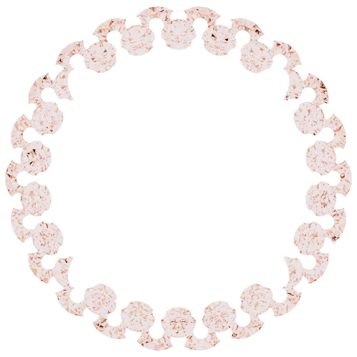Round 4-Prong Pre-Notched Claw Halo-Style Earring Setting