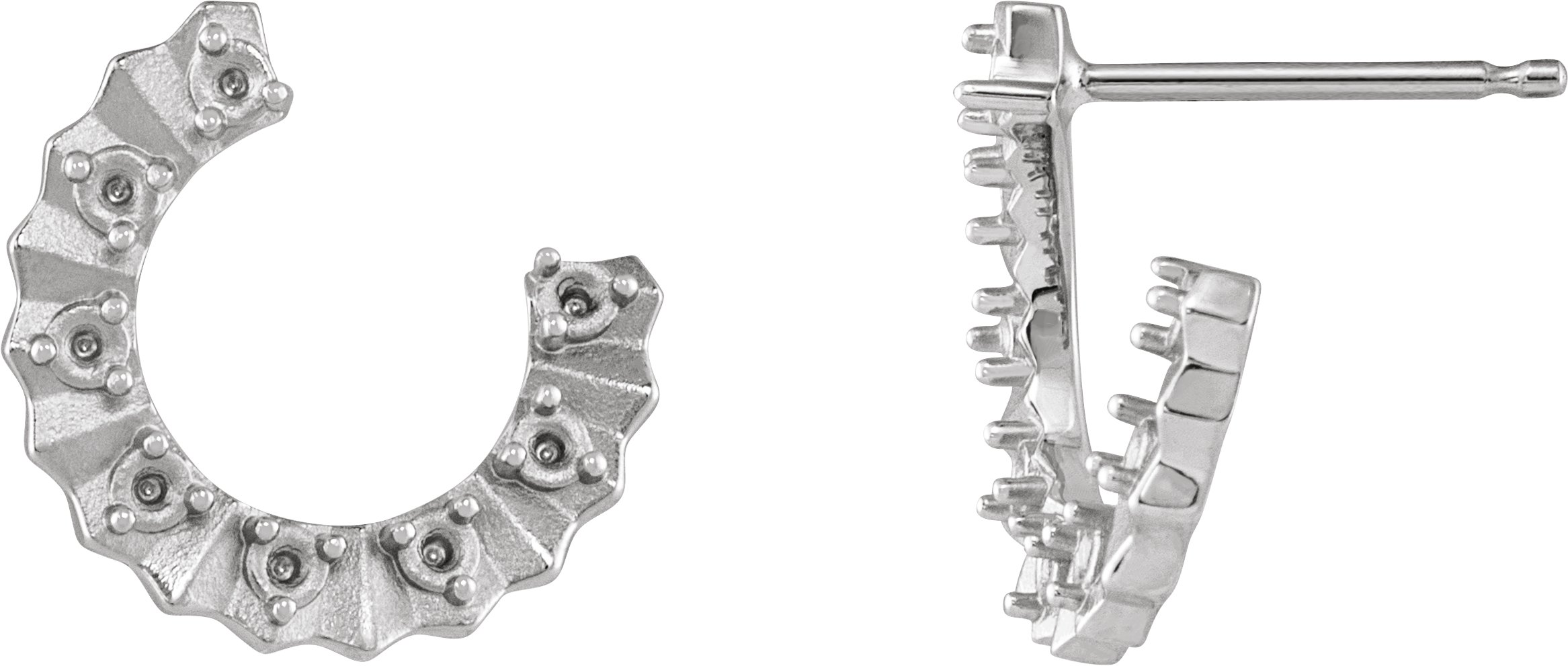 Accented Forward-Facing Earrings
