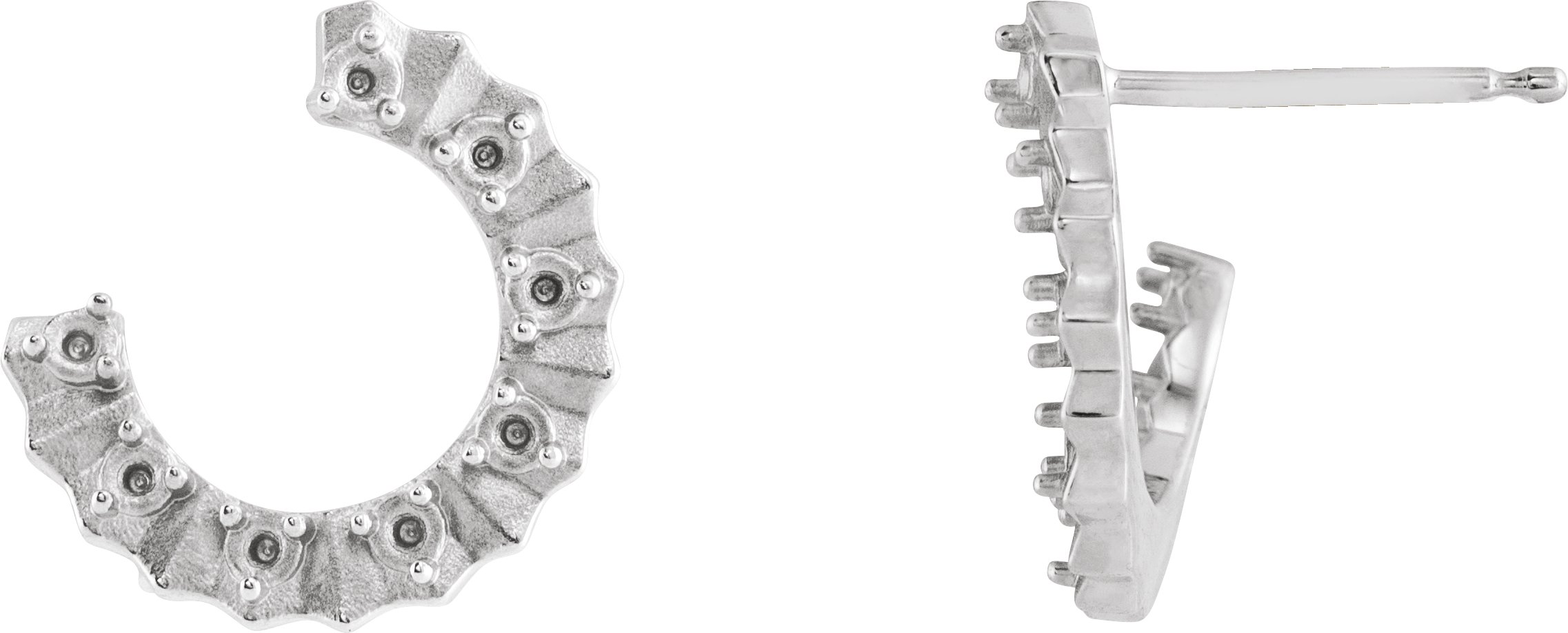 Accented Forward-Facing Earrings