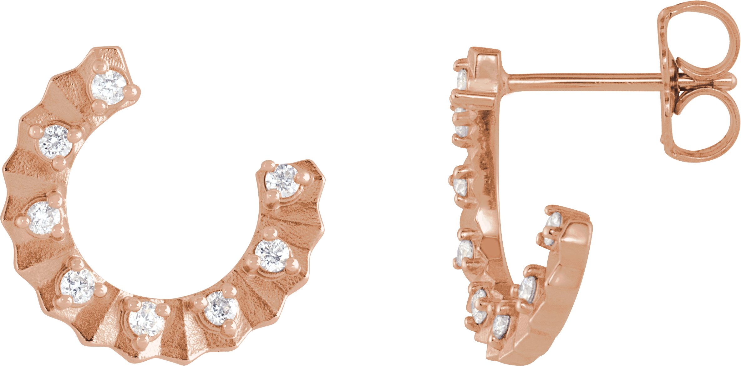 Accented Forward-Facing Earrings