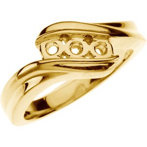 Three-Stone Bypass Ring