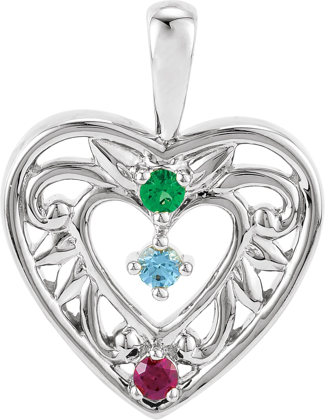 Family Heart Pendant