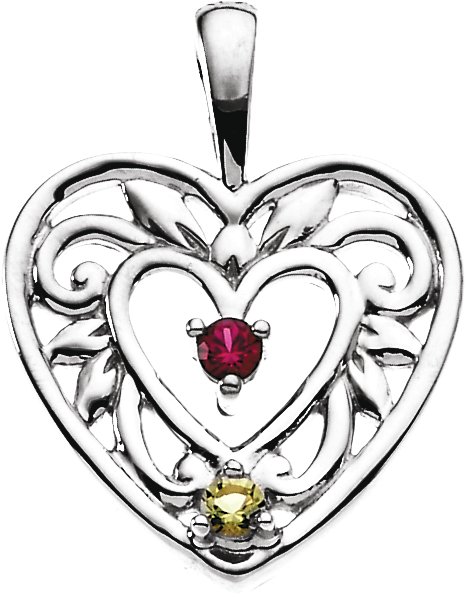Family Heart Pendant