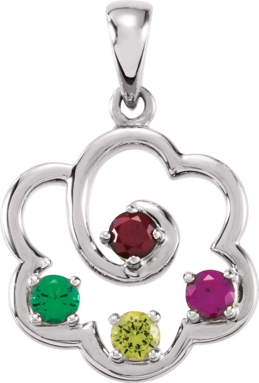 Family Flower Pendant