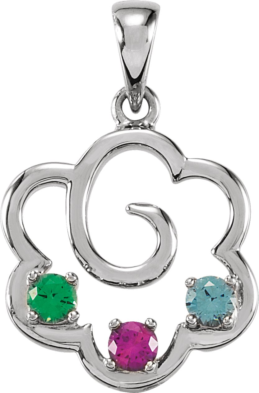 Family Flower Pendant
