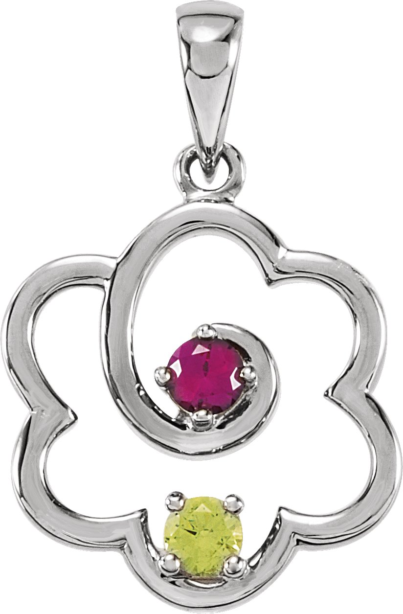 Family Flower Pendant