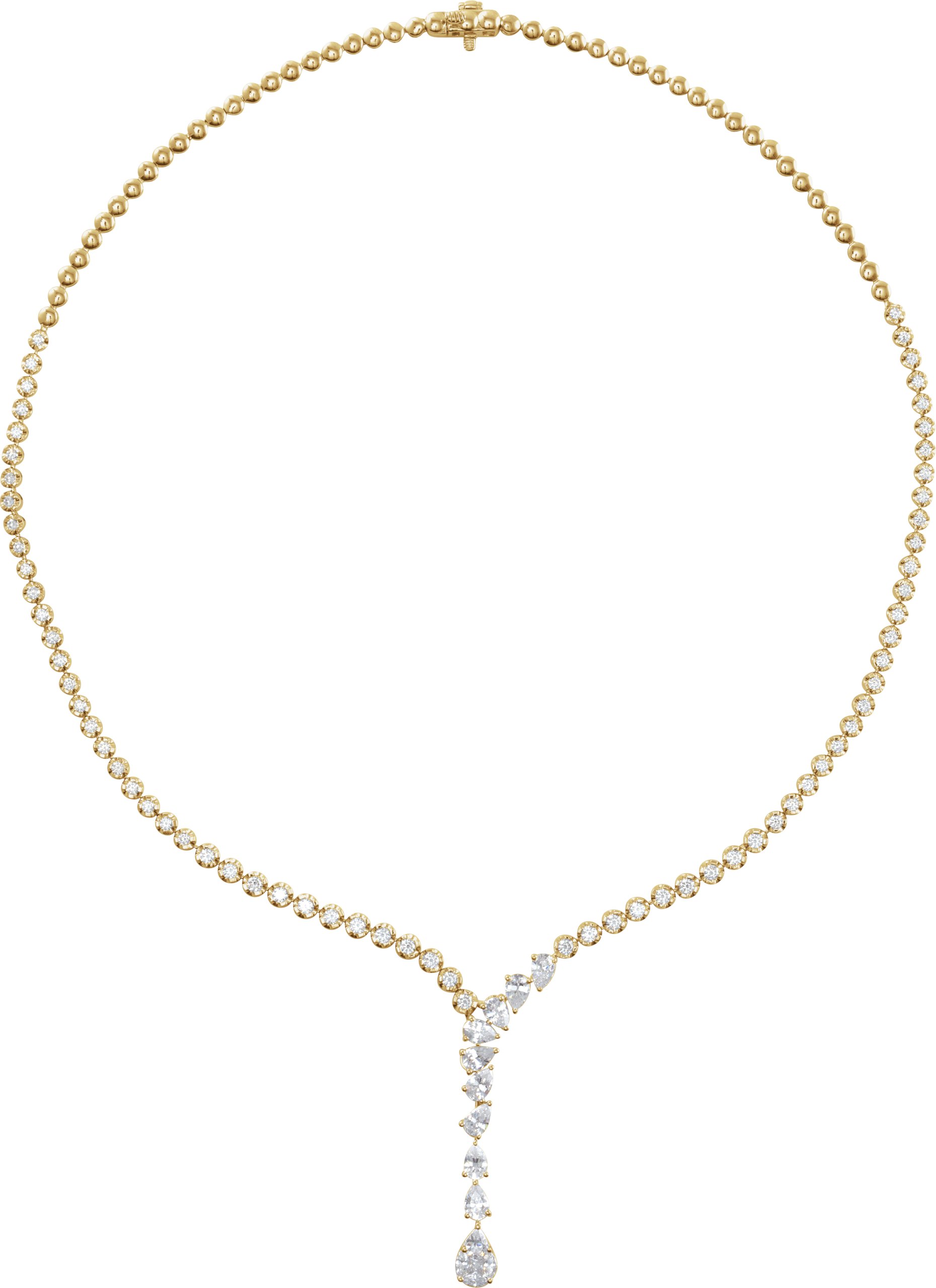 14K Yellow 5 1/2 CTW Lab-Grown Diamond 16 1/2 Necklace