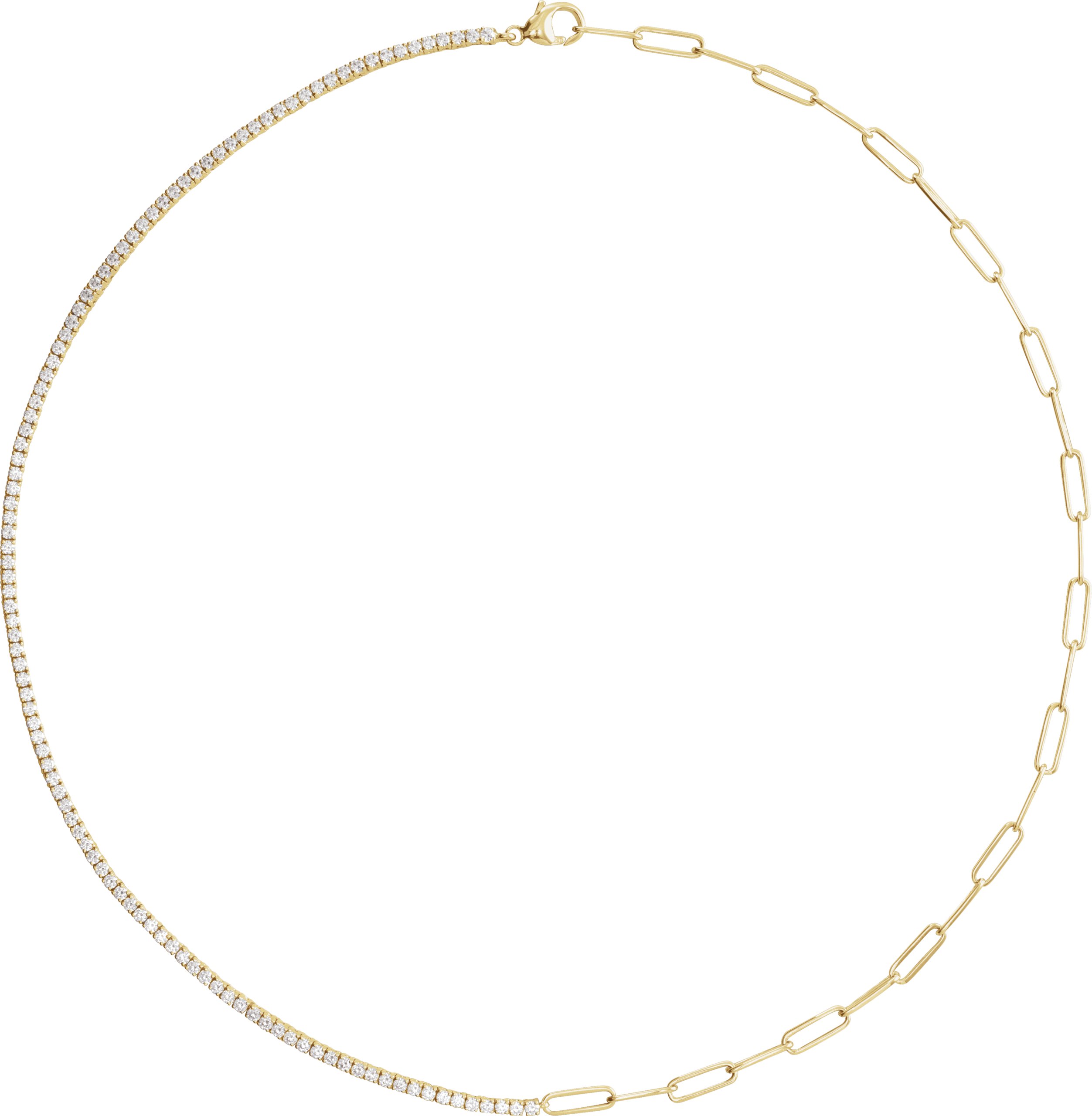 Lab-Grown Diamond Line Necklace