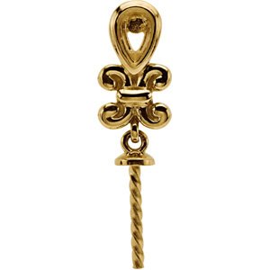 Fleur-de-lis Pearl Earrings