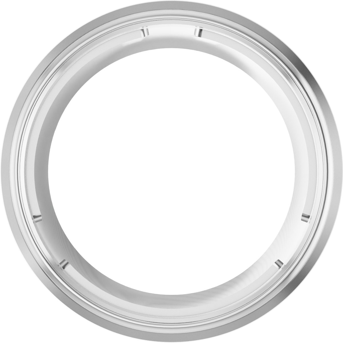 Round Bezel-Set Slide Pendant