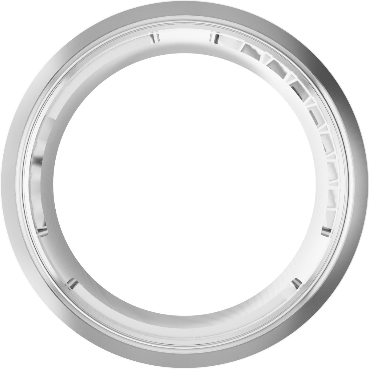 Round Bezel-Set Slide Pendant