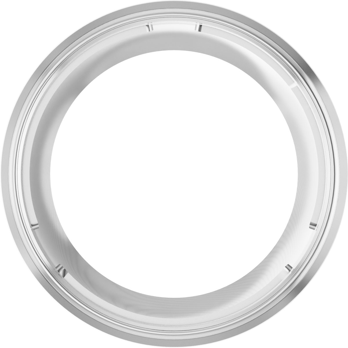 Round Bezel-Set Slide Pendant