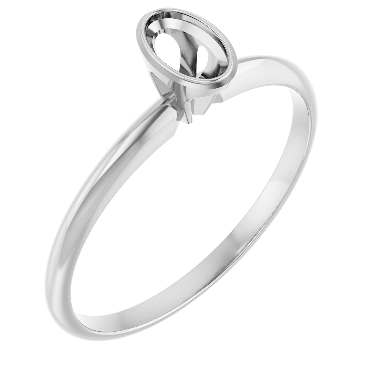 Bezel-Set Solitaire Engagement Ring