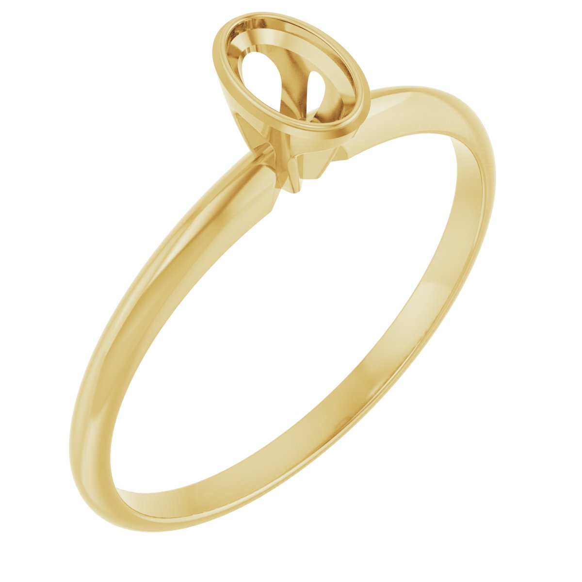 Bezel-Set Solitaire Engagement Ring