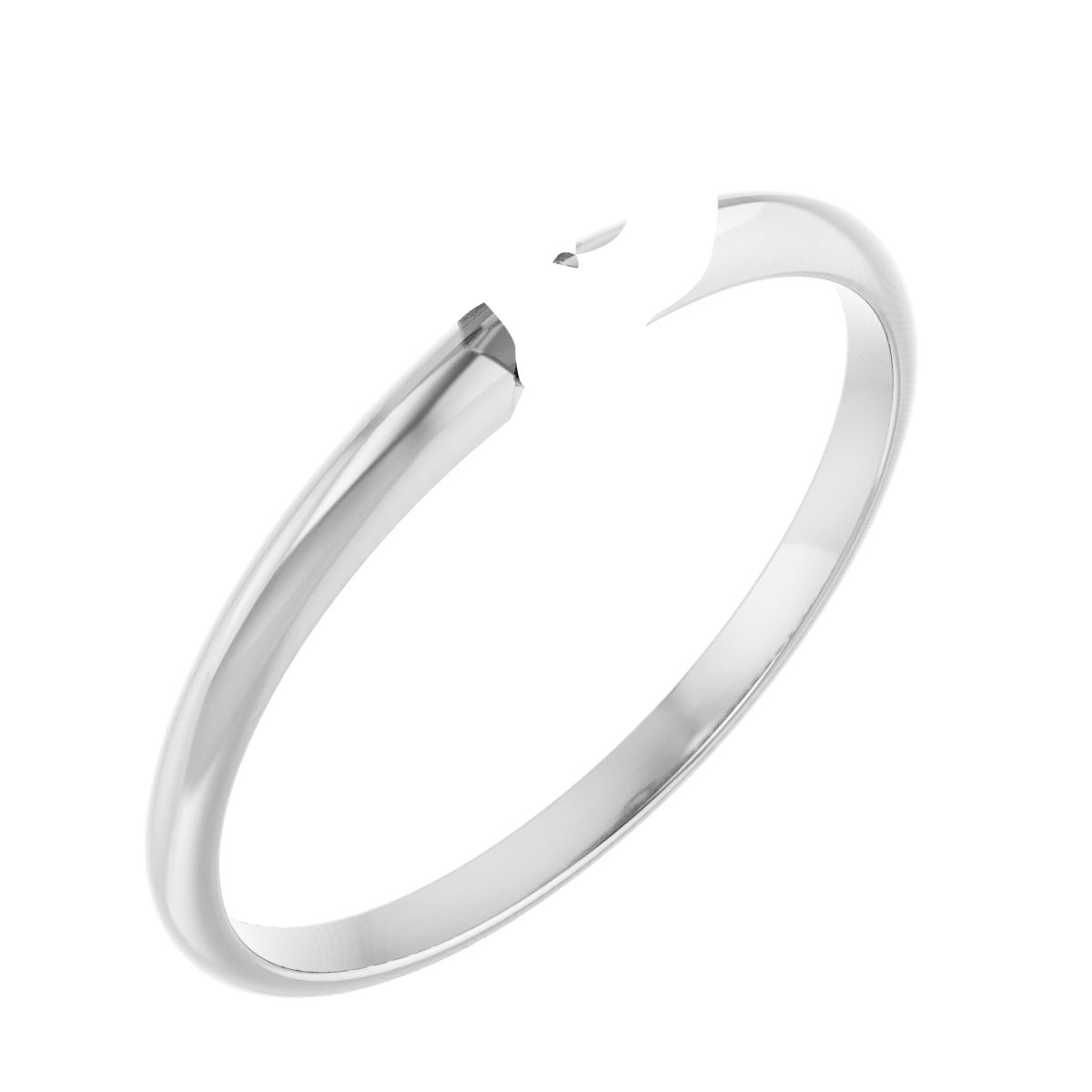 Bezel-Set Solitaire Engagement Ring