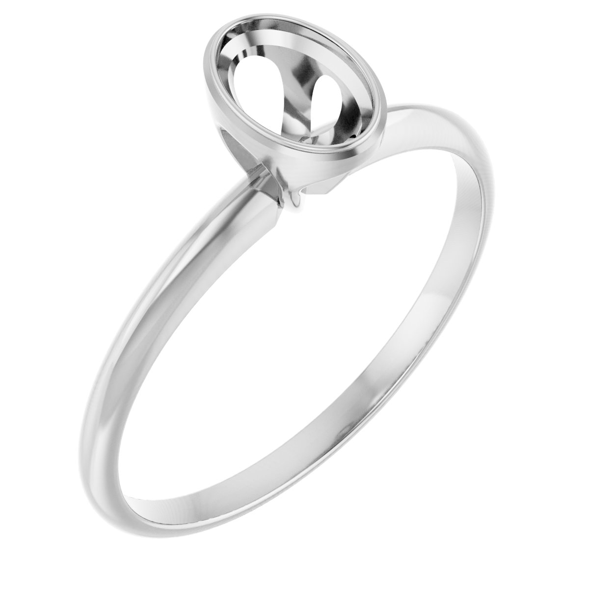 Bezel-Set Solitaire Engagement Ring
