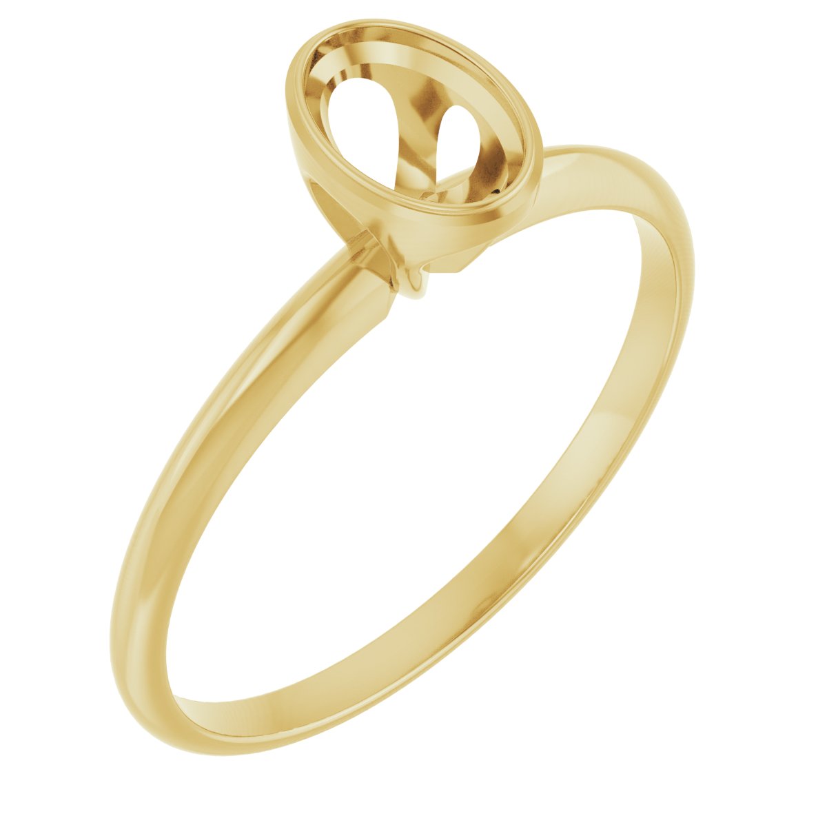 Bezel-Set Solitaire Engagement Ring