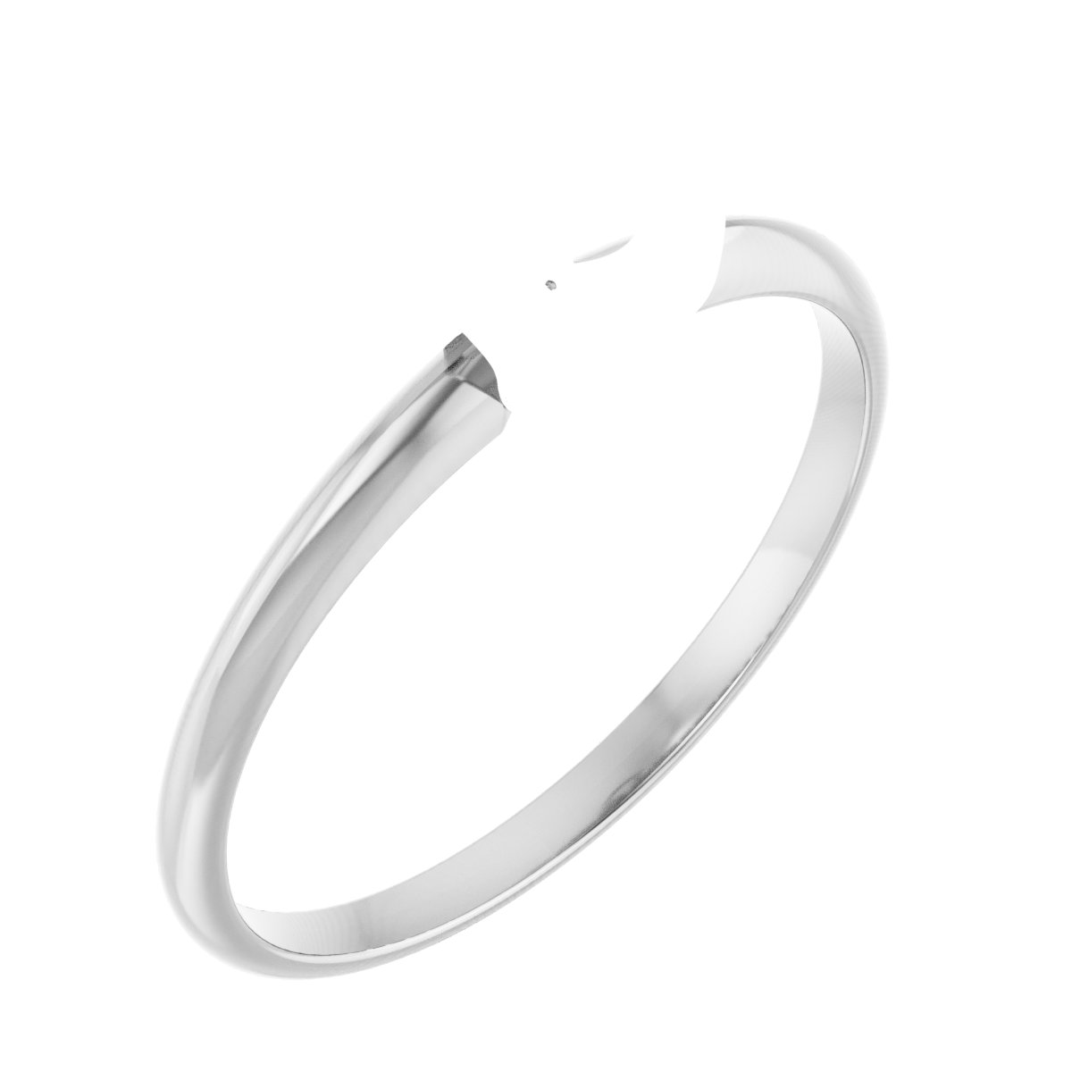 Bezel-Set Solitaire Engagement Ring
