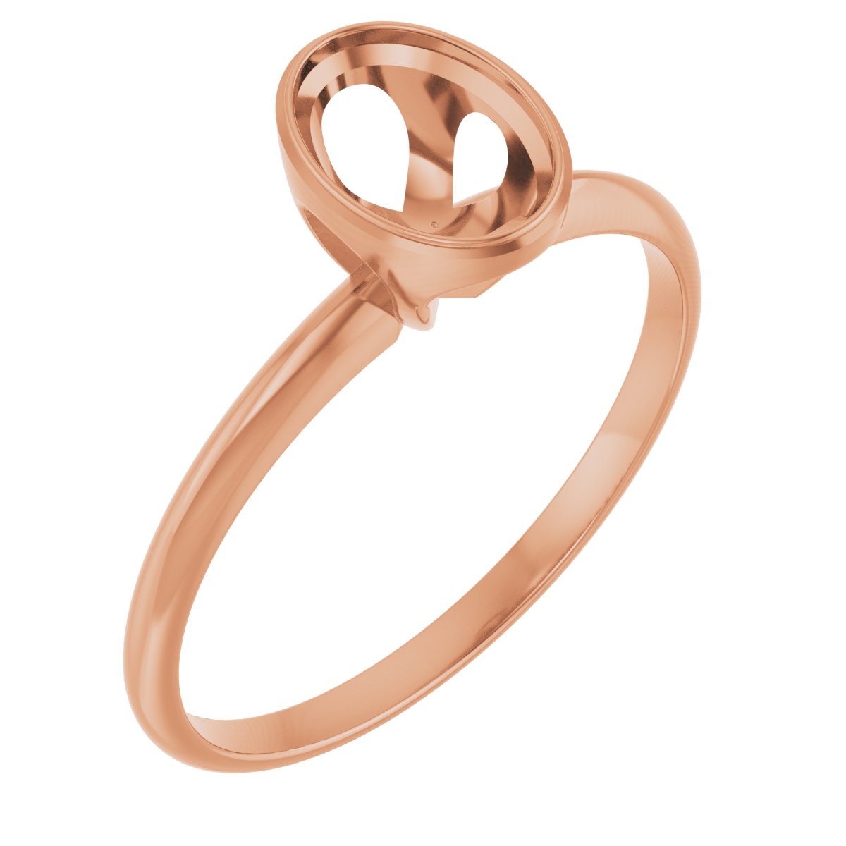 Bezel-Set Solitaire Engagement Ring