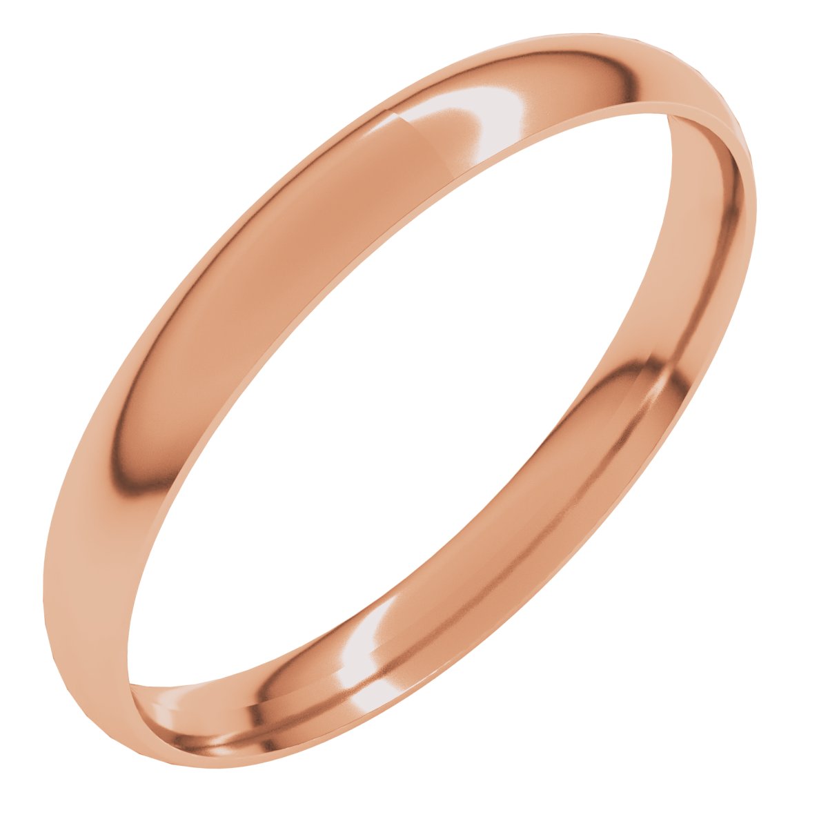 Ultra-Lightweight Comfort-Fit Half Round Band