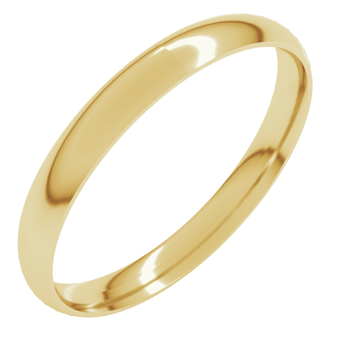 Ultra-Lightweight Comfort-Fit Half Round Band