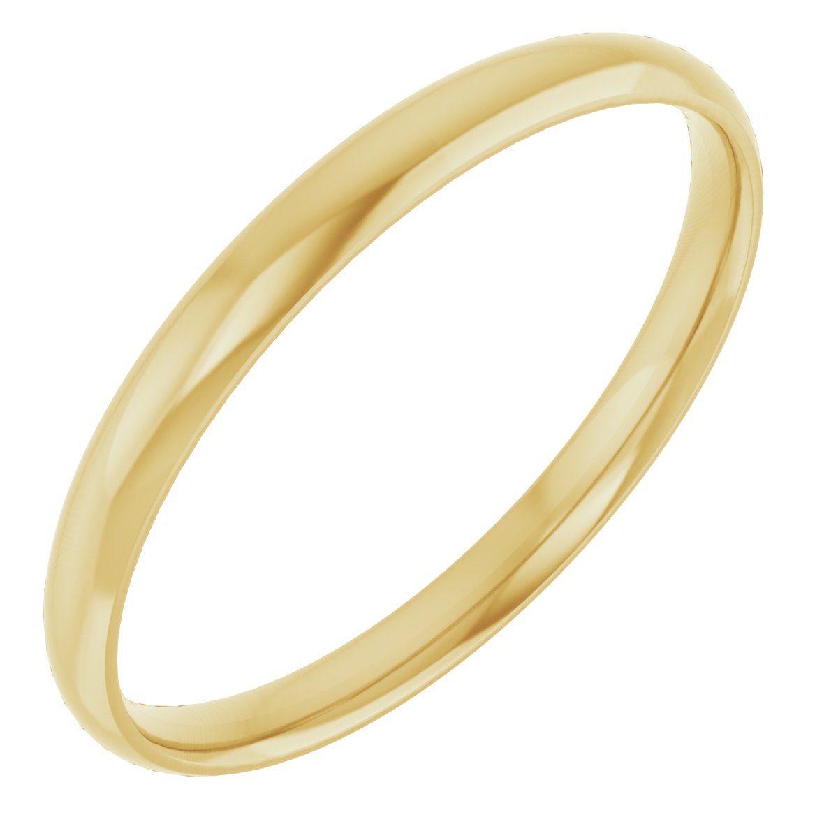Ultra-Lightweight Comfort-Fit Half Round Band